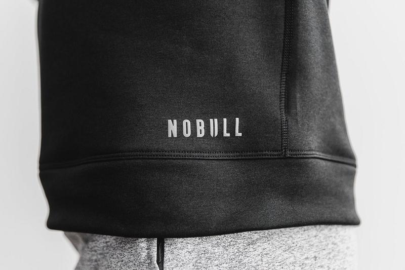 Black Nobull Performance Crew Men's Hoodie | CA X1563Y